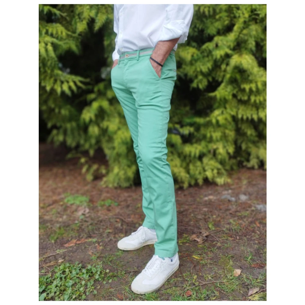 Mason's Slimme Torino University Broek Green Heren