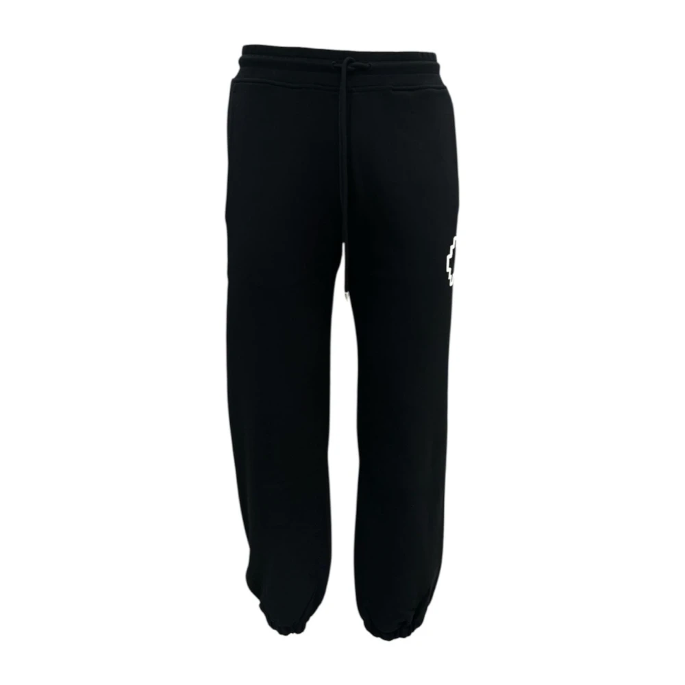 Marcelo Burlon Black Sweatpants, Male, L, Slim Fit Trousers
