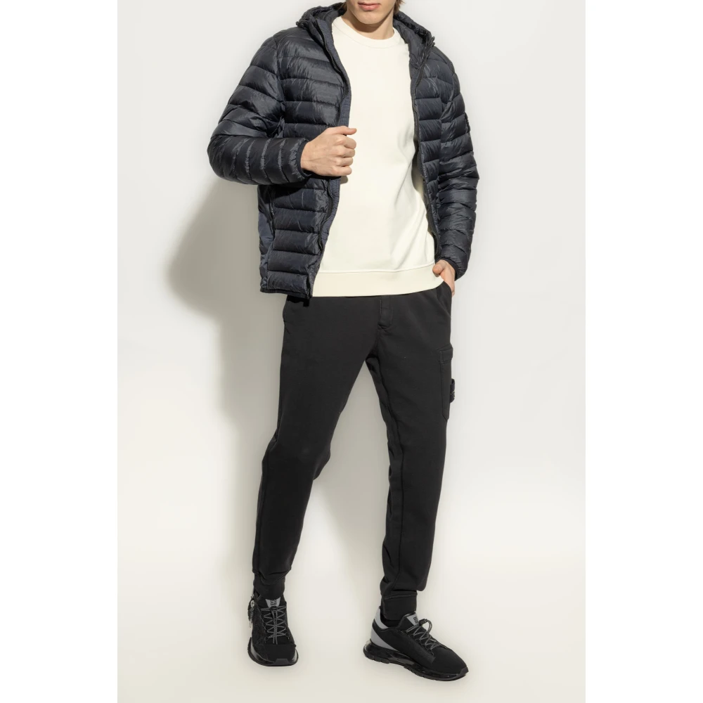 Stone Island Sweatshirt met logo Beige Heren