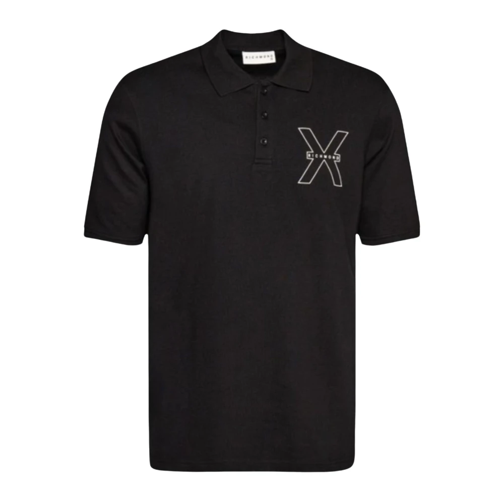 John Richmond Heren Polo Shirt Black Heren