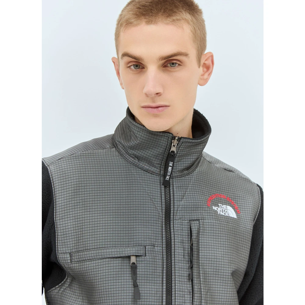 The North Face Retro Denali Jack met Ruit- en Fleecepanelen Black Heren