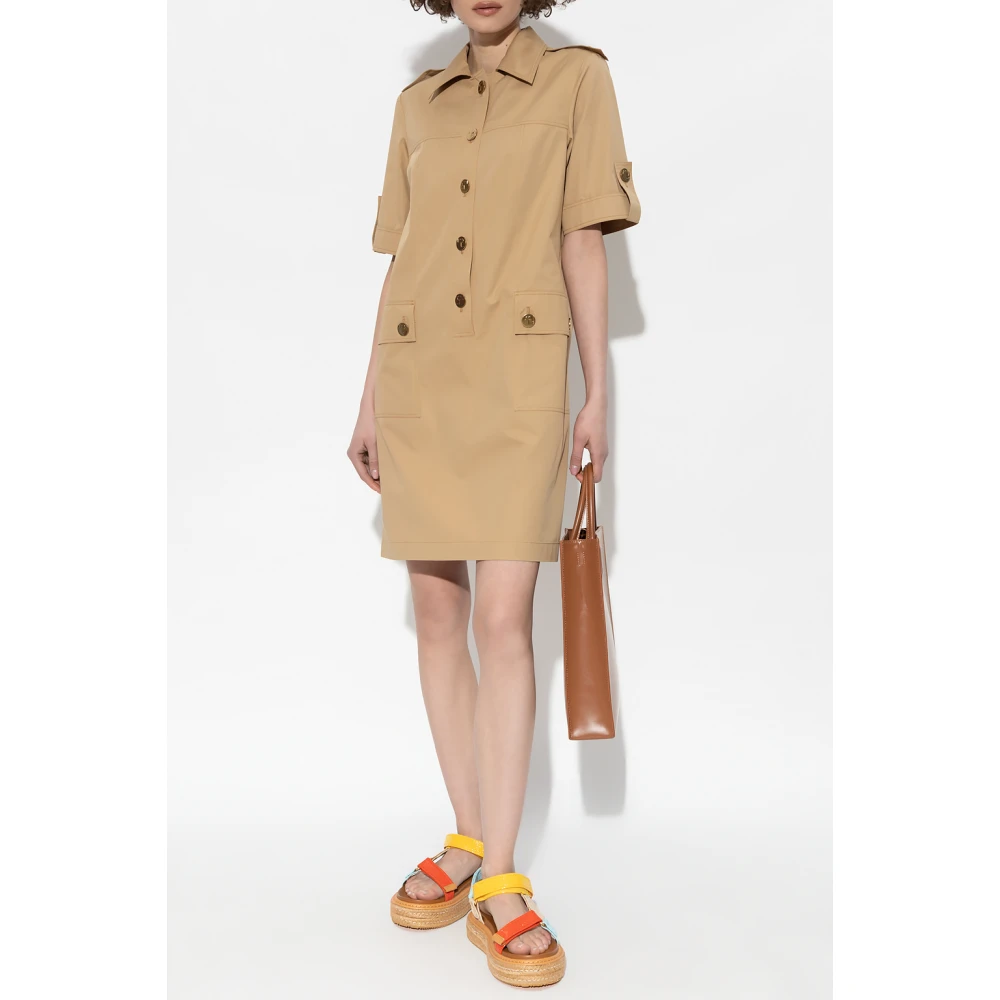 TORY BURCH Camp jurk Brown Dames