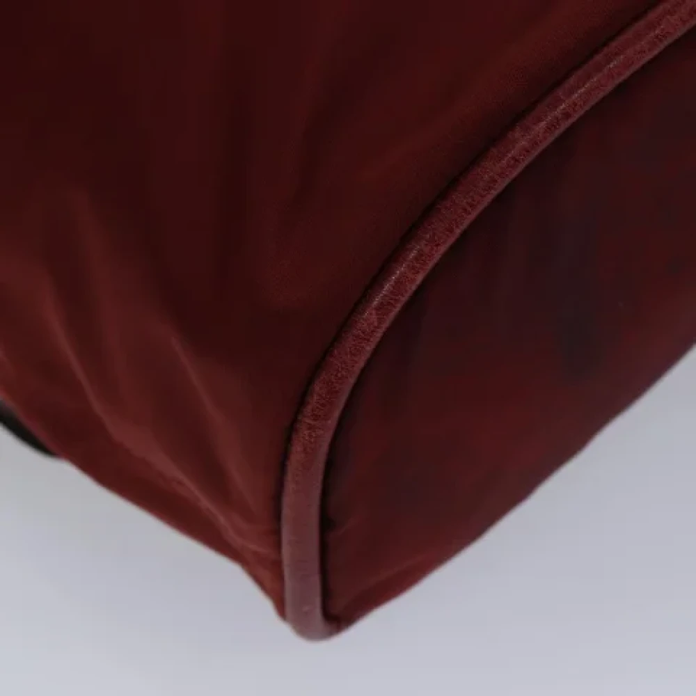 Celine Vintage Pre-owned Nylon backpacks Red Dames