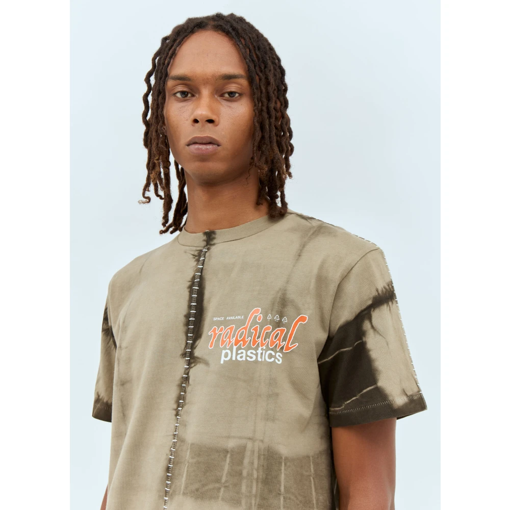 Space Available Radical Plastic T-shirt Katoenen Jersey Beige Heren