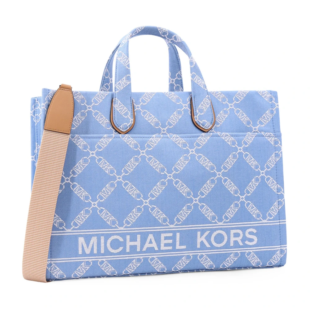 Michael Kors Blauwe handtas met Empire Logo Motif Blue Dames