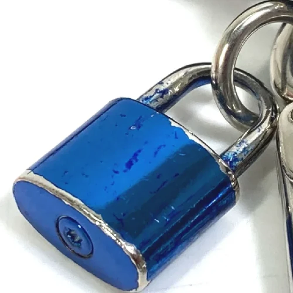 Louis Vuitton Vintage Pre-owned Leather key-holders Blue Heren