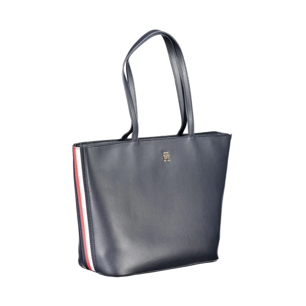 Tommy Hilfiger Blauwe Polyester Handtas met Schouderbanden Blue Dames
