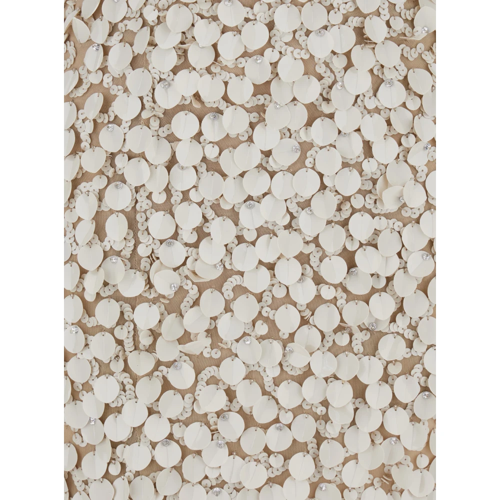P.a.r.o.s.h. Pailletten Beige Rok Vrouwen Beige Dames