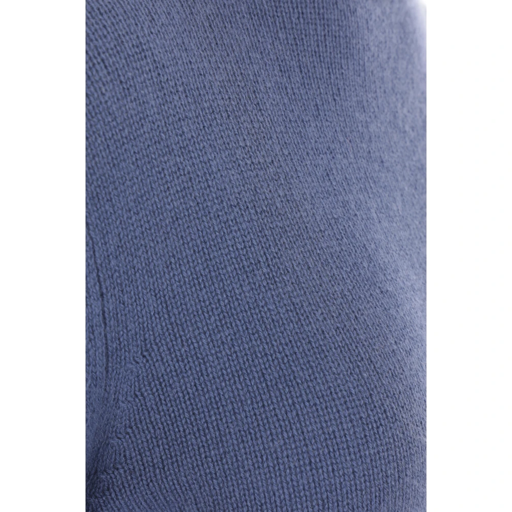 allude Blauwe Kasjmier Trui Hoge Hals Blue Dames