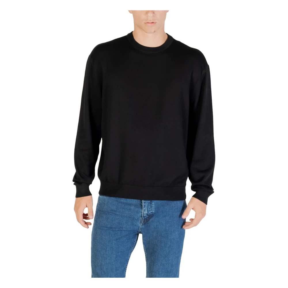 Armani Exchange Men's Black Classic Crew Neck Jumper Xm001278