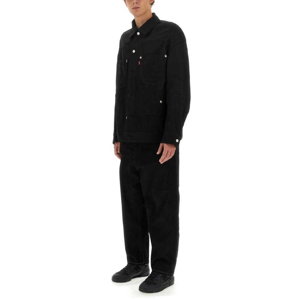 Junya Watanabe Klassieke Wollen Jas Black Heren