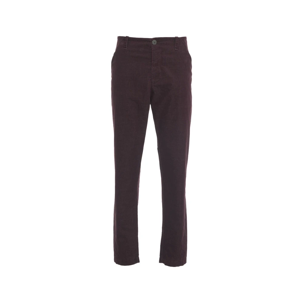 Transit Rode Corduroy Broek Aw24 Red Heren