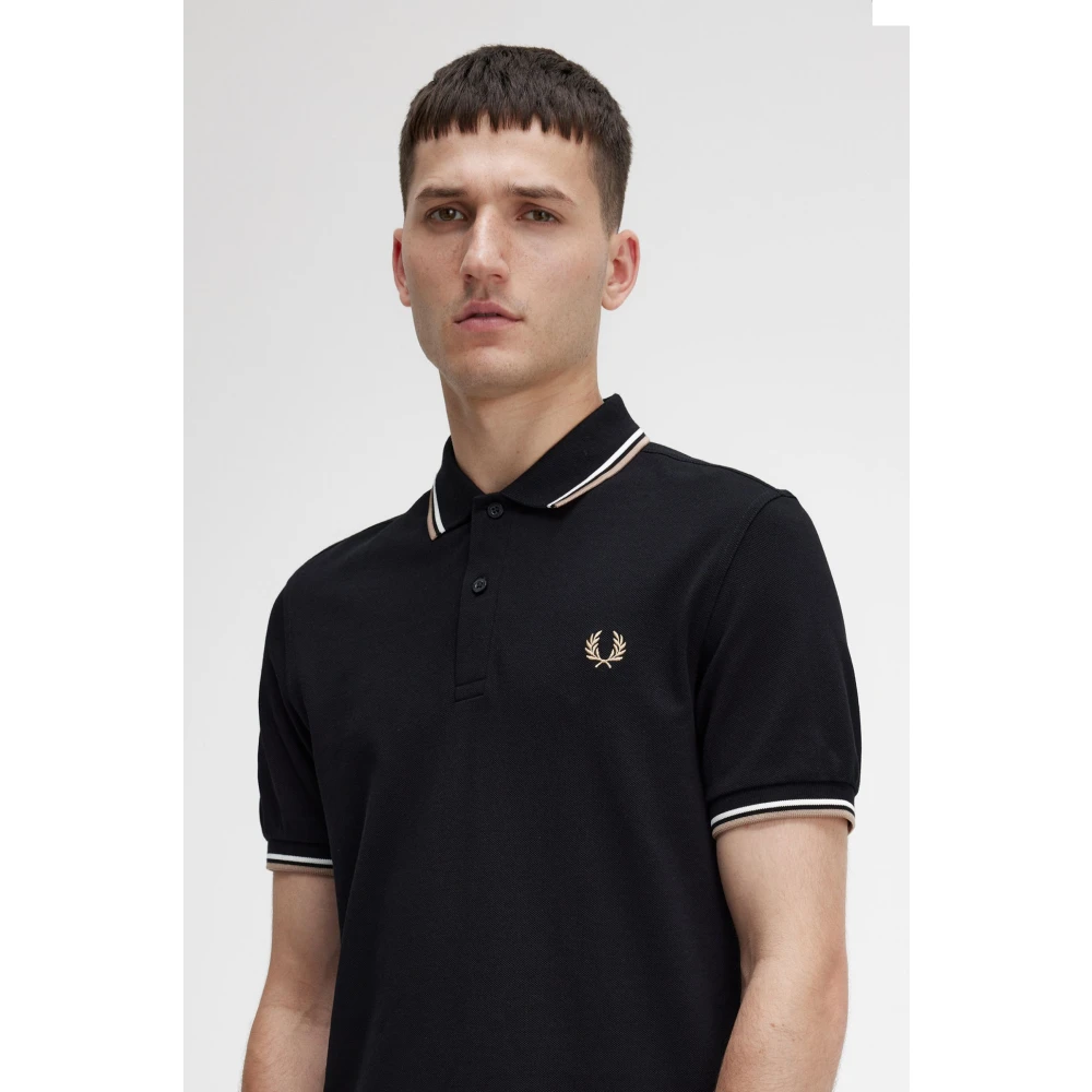 Fred Perry Polo Shirts Black Heren