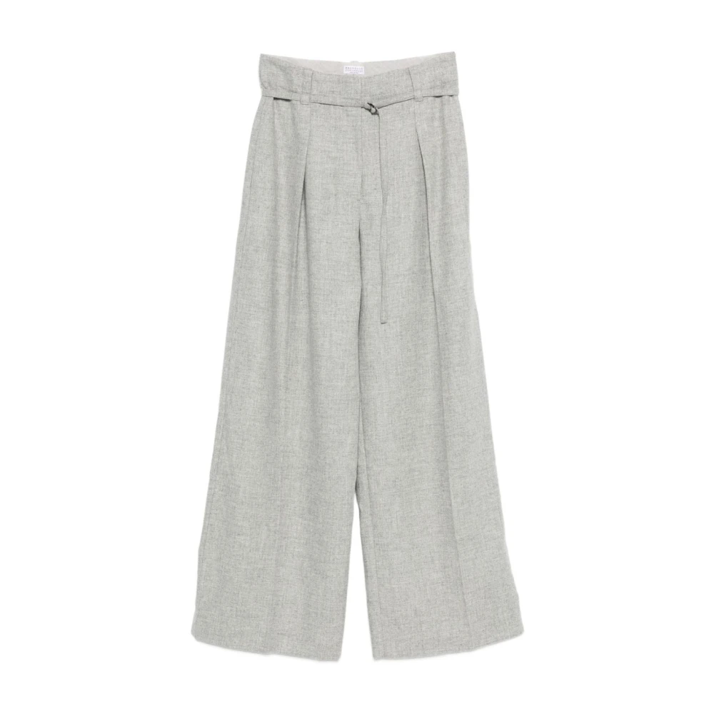 Trousers > Wide Trousers - - Brunello Cucinelli - Modalova