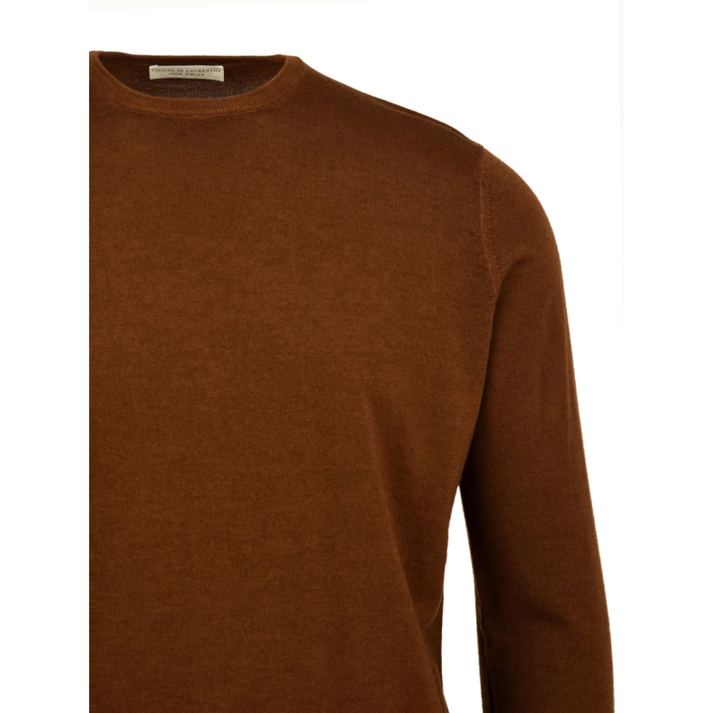 Filippo De Laurentiis Rust Sweater Model Gc1Ml Rm16Rv Brown Heren
