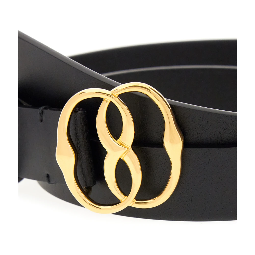 Bally Stijlvolle leren riem Black Dames