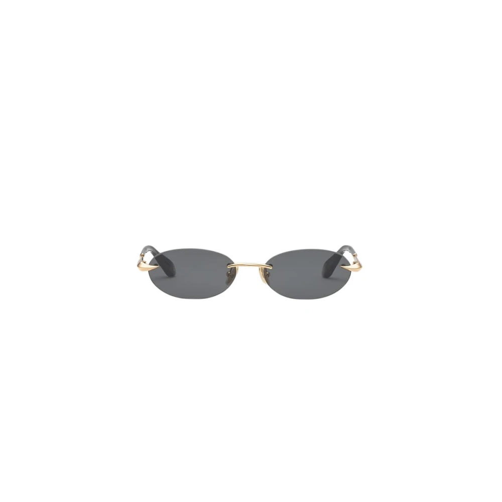 Roberto Cavalli Yellow Oval Rimless Sunglasses - Female - Sunglasses - One Size - Accessories