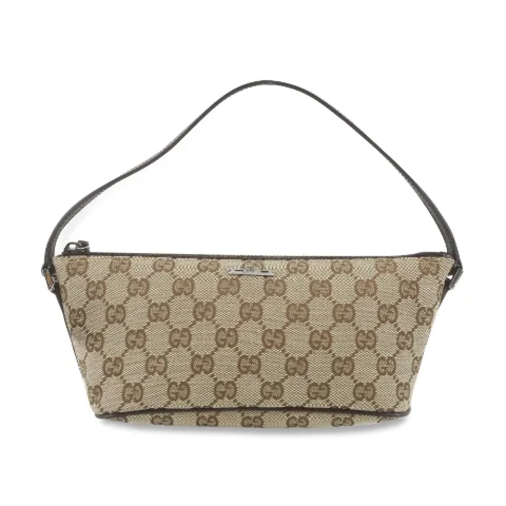 Gucci Vintage Pre-owned Canvas gucci-bags Brown Dames