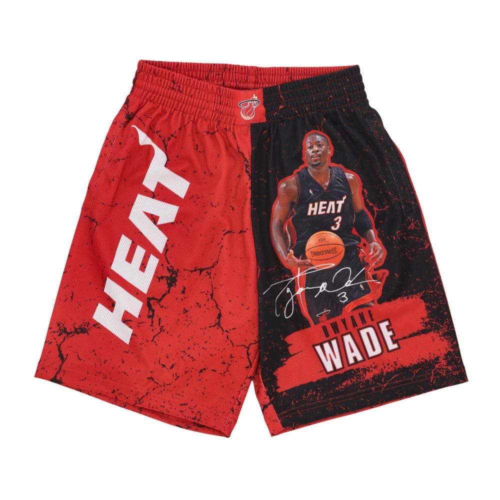 Mitchell & Ness NBA Burst Basketboll Shorts Dwyane Wade Red, Herr