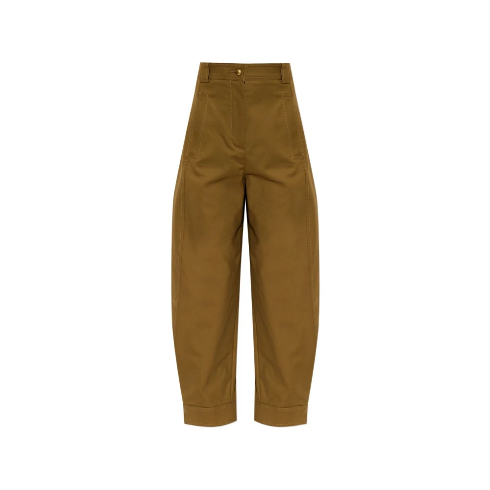 Max Mara Adorni Trousers - Female - Tapered Trousers - Brown - 2XS - Trousers