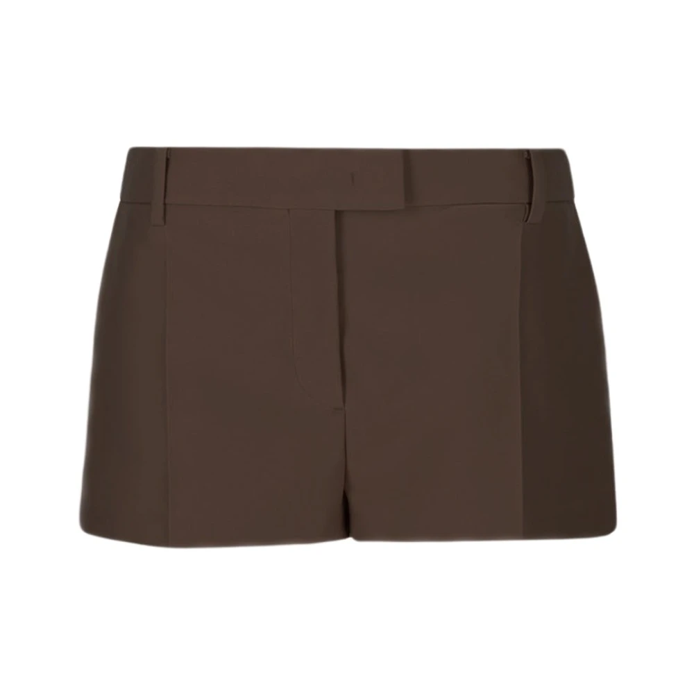 Valentino Bruine Polyester Shorts Ss22 Brown Dames
