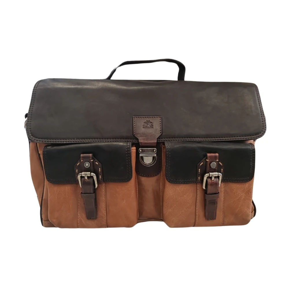 La Martina Women's Brown Messenger Bag Buenos Aires
