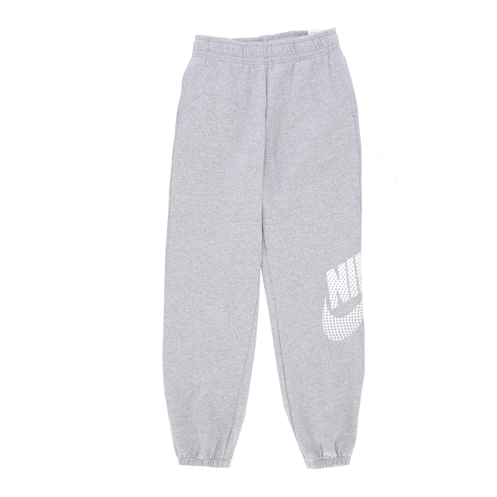 Nike Women's Gray Training Trousers & Tights, L, Dance Fleece Tracksuit Trousers