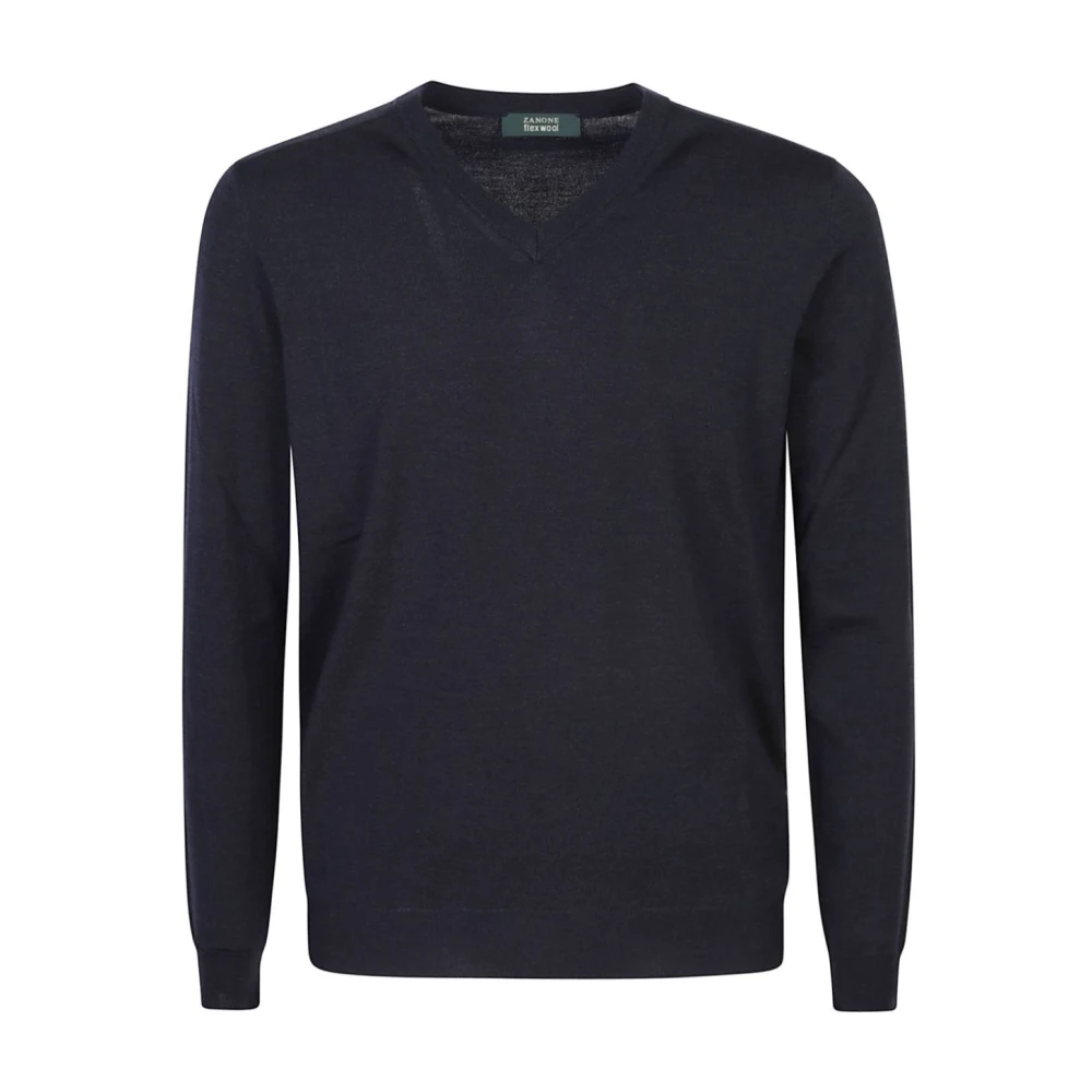 Zanone Zwarte Sweaters voor Heren Black Heren