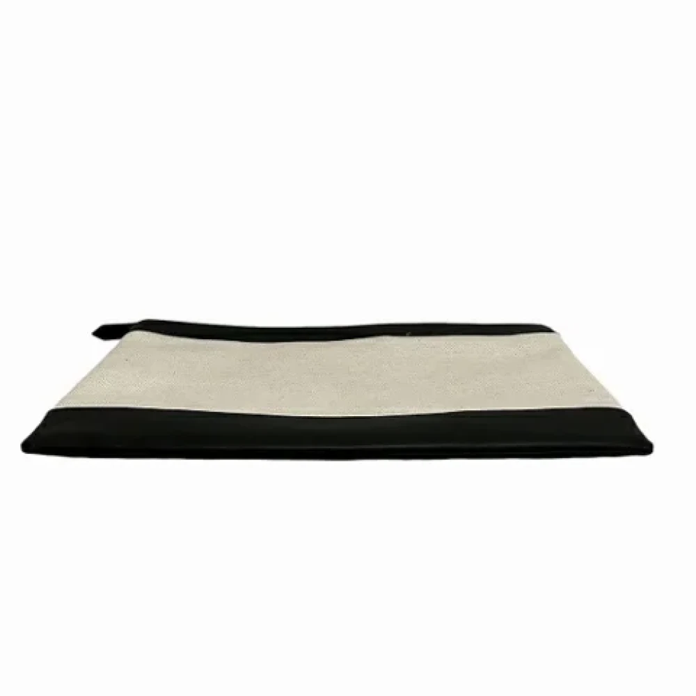Balenciaga Vintage Pre-owned Canvas clutches Beige Dames