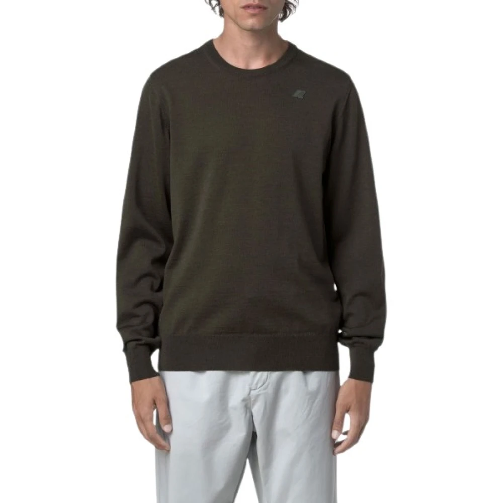 K-Way Uomo Verde Maglie, M, New,