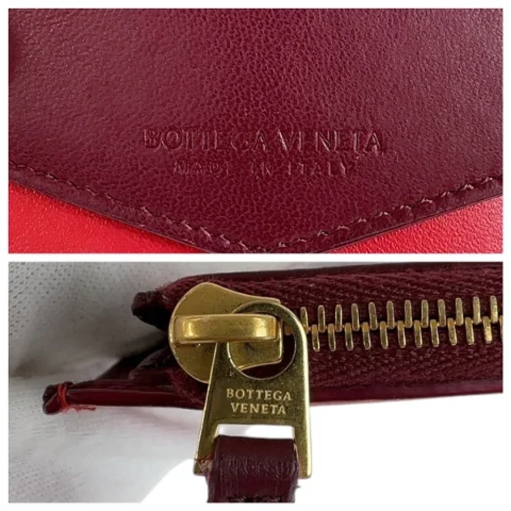 Bottega Veneta Vintage Pre-owned Leather wallets Red Dames