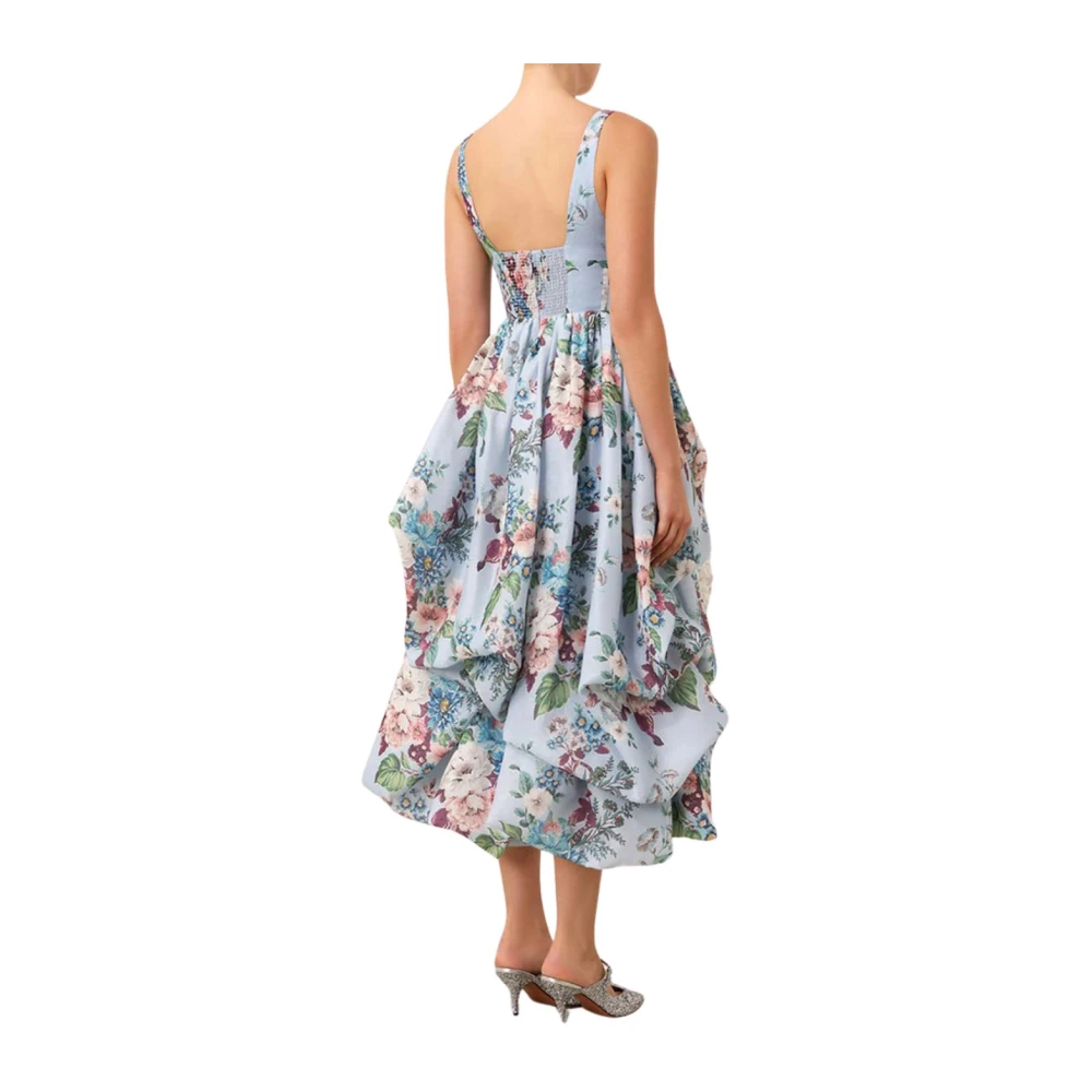 Zimmermann Elegante Drape Midi Jurk Multicolor Dames