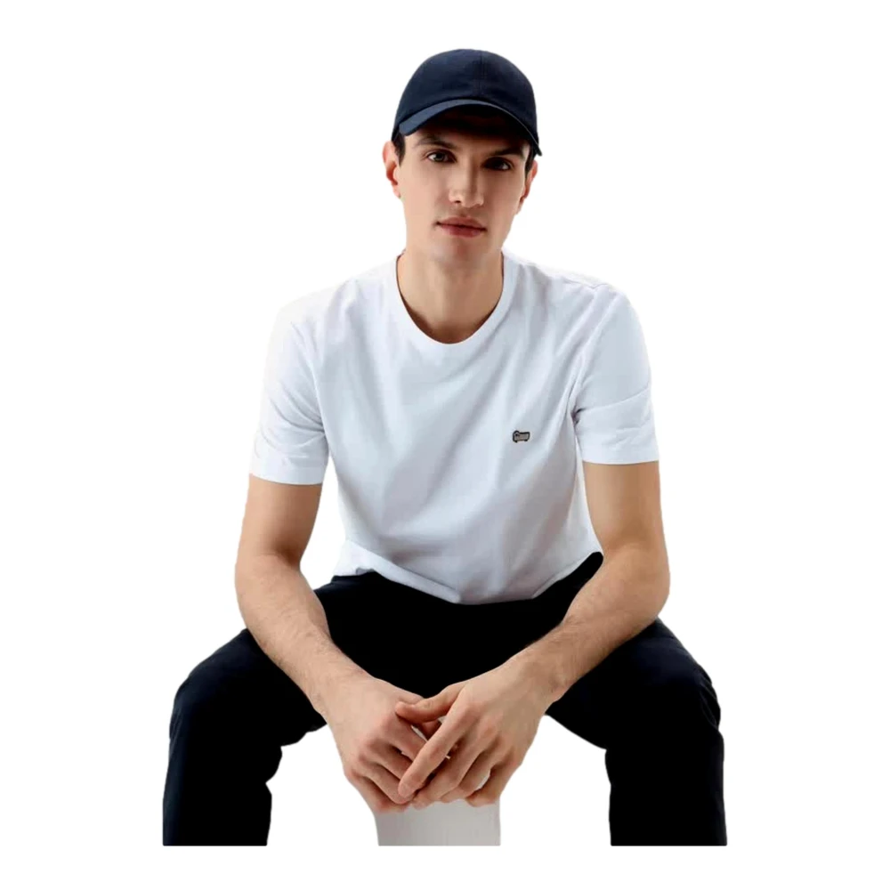 Woolrich Biologisch Katoen Sheep Tee Wit White Heren