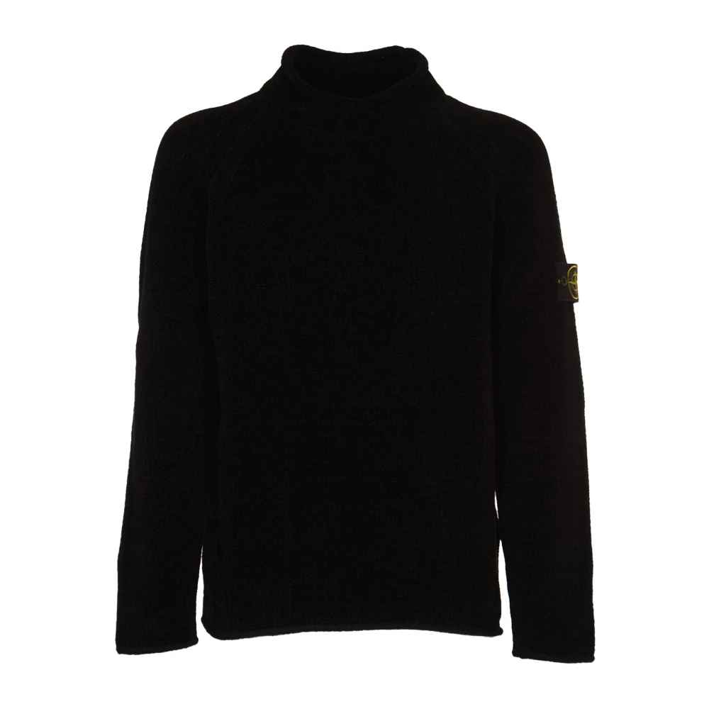 Stone Island Zwarte Truien voor Mannen Black Heren