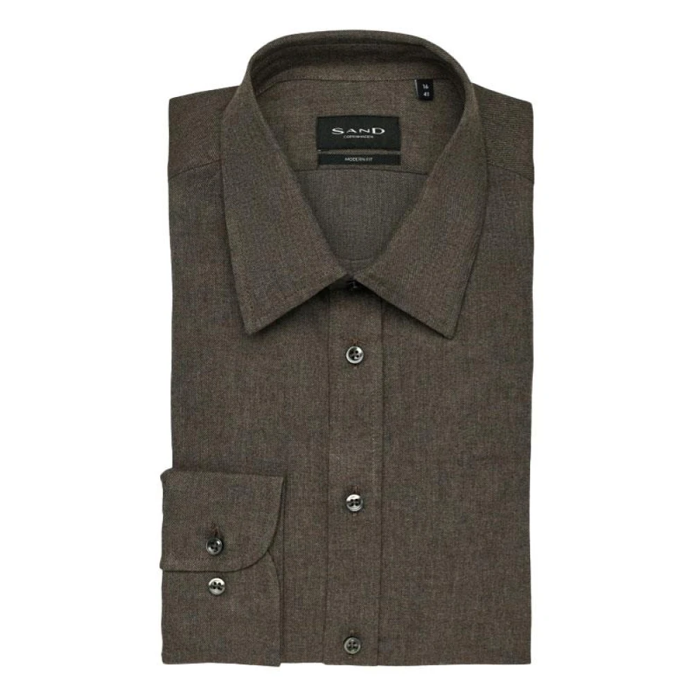 Sand Soft State Overhemd Brown Heren