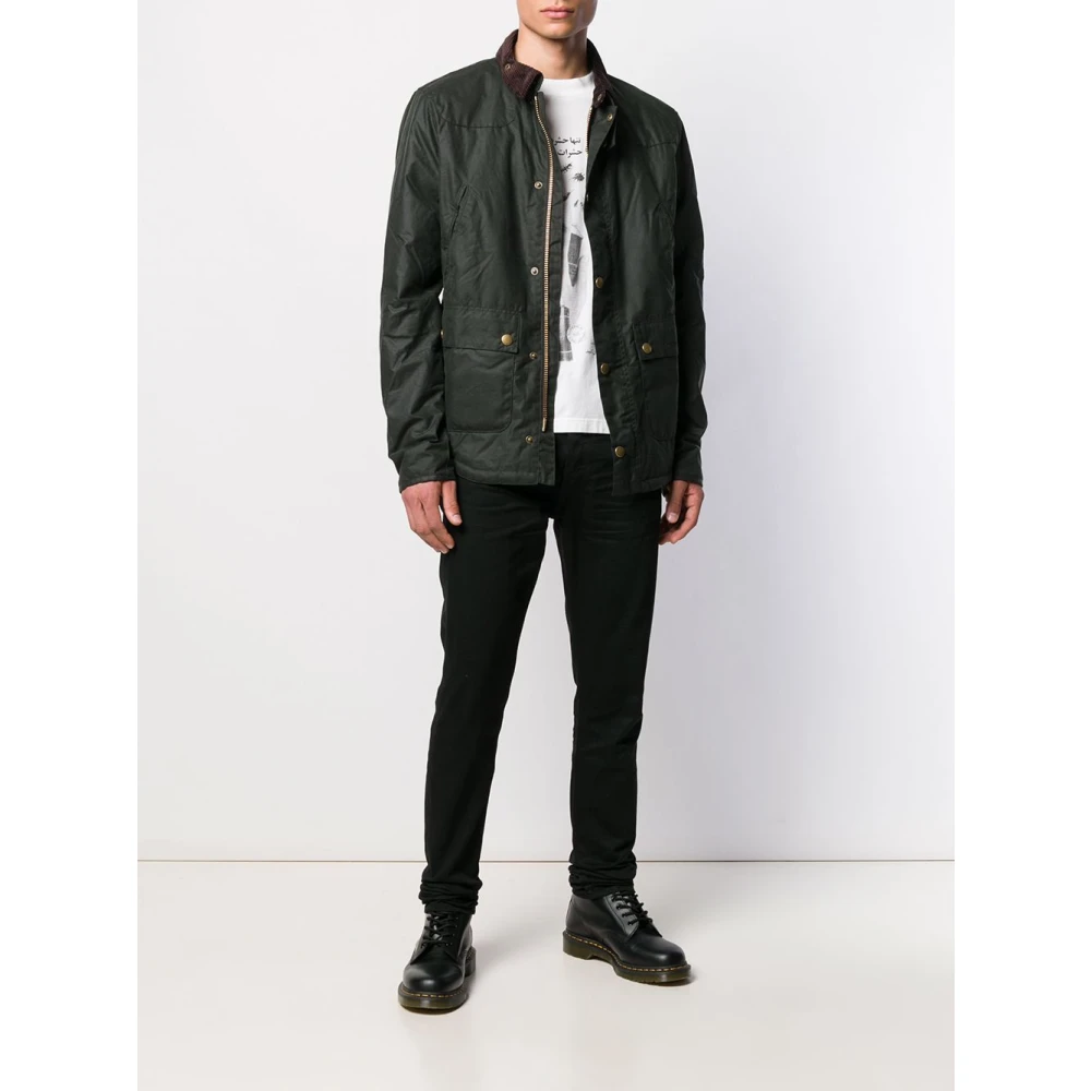 Barbour Reelin Wax Jacket Green Heren