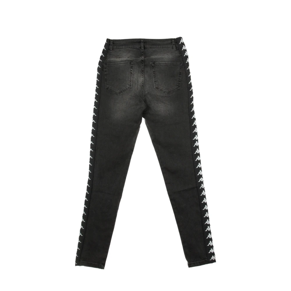Kappa Donkergrijze zwarte damesjeans Gray Dames