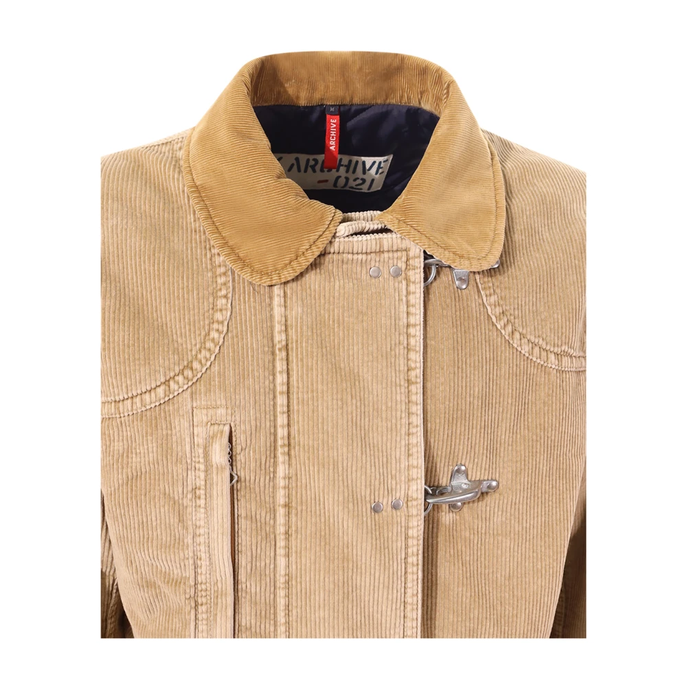 Fay Beige Katoenen Jas met Zakken Beige Heren