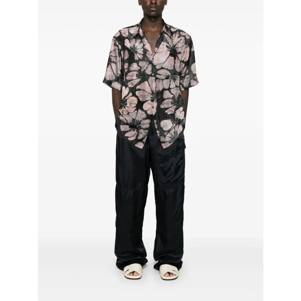Dries Van Noten Blauwe Broek Blue Heren