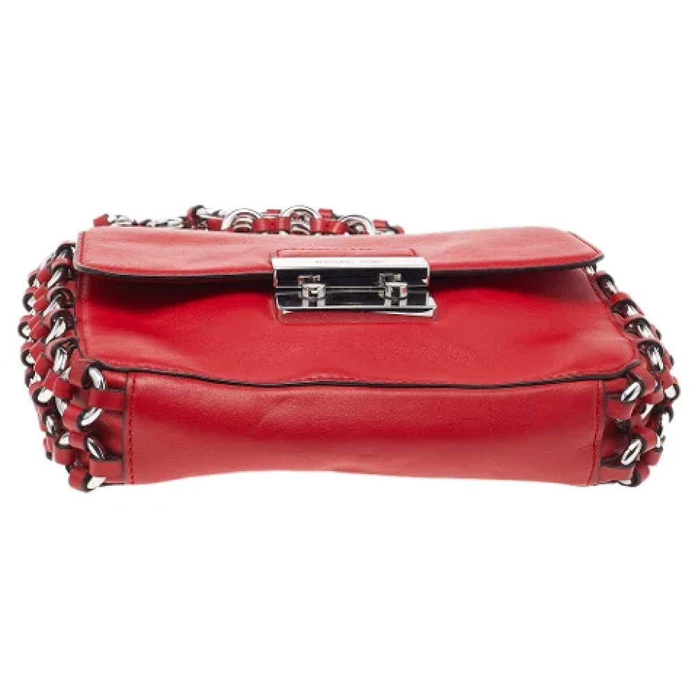 Michael Kors Pre-owned Leather shoulder-bags Red Dames