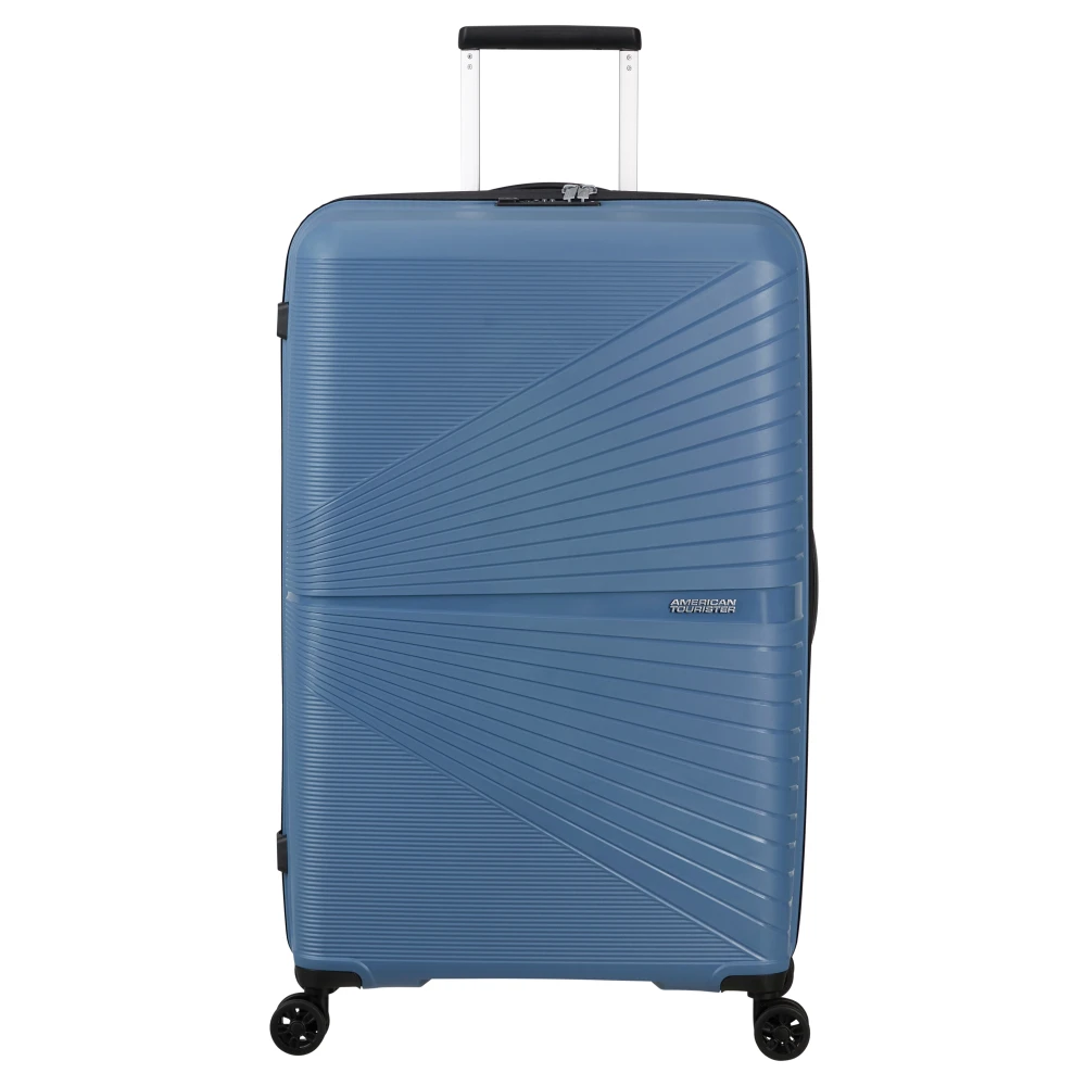 American Tourister Lichtgewicht Spinner Koffer met TSA Slot Blue Unisex