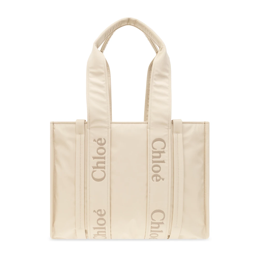 Chloé Witte tassen met logo borduursel White Dames