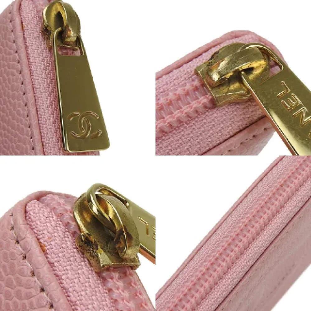Chanel Vintage Pre-owned Leather wallets Pink Dames