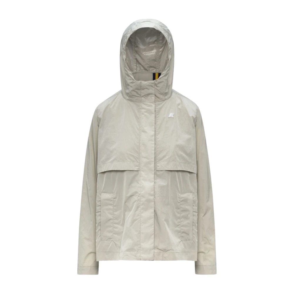 K-Way Donna Beige - La Sophile Satin Glass - Jackets - S