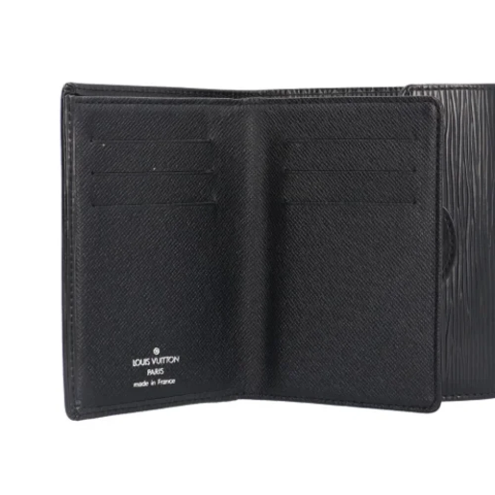 Louis Vuitton Vintage Pre-owned Leather wallets Black Heren