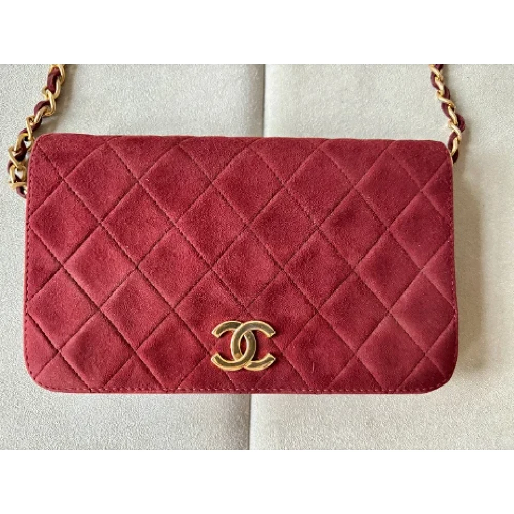 Chanel Vintage Pre-owned Fabric chanel-bags Red Dames