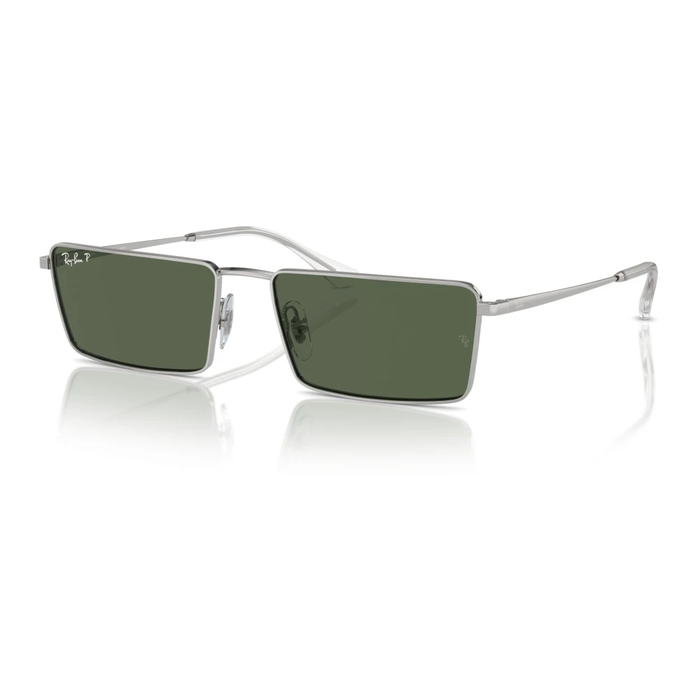 Ray-Ban Unisex Gray Sunglasses, 59 Mm, Polarized Sunglasses Silver/Grey Green Style