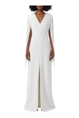 elegant-fringe-sleeve-dress