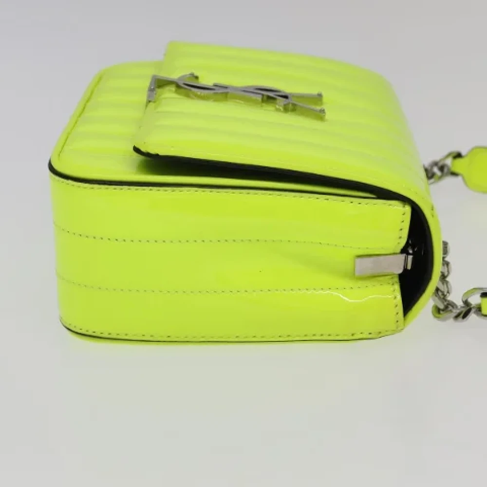 Saint Laurent Vintage Pre-owned Canvas shoulder-bags Green Dames
