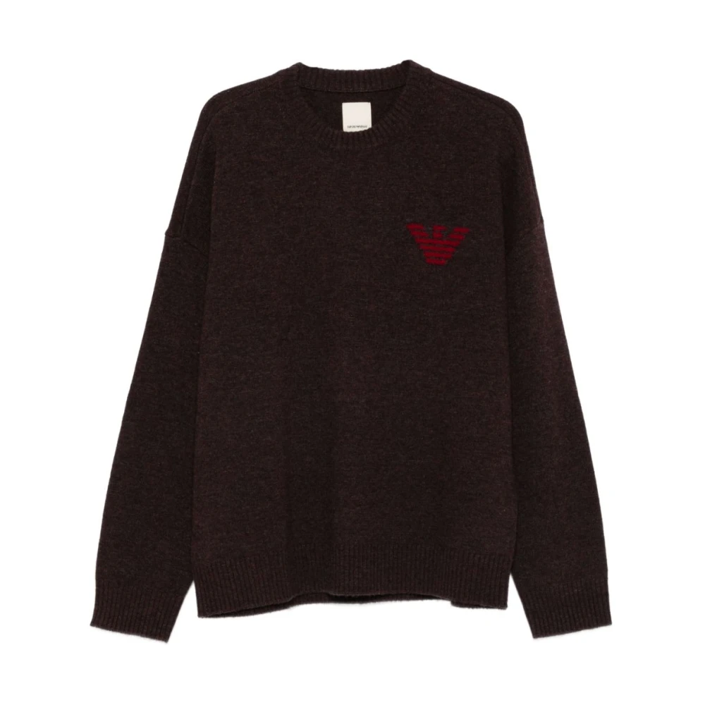 Emporio Armani Herren Braun Strickwaren, Mgröße: